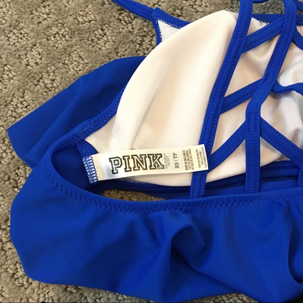 Pink VS flounce bikini top - Picture 2 of 5